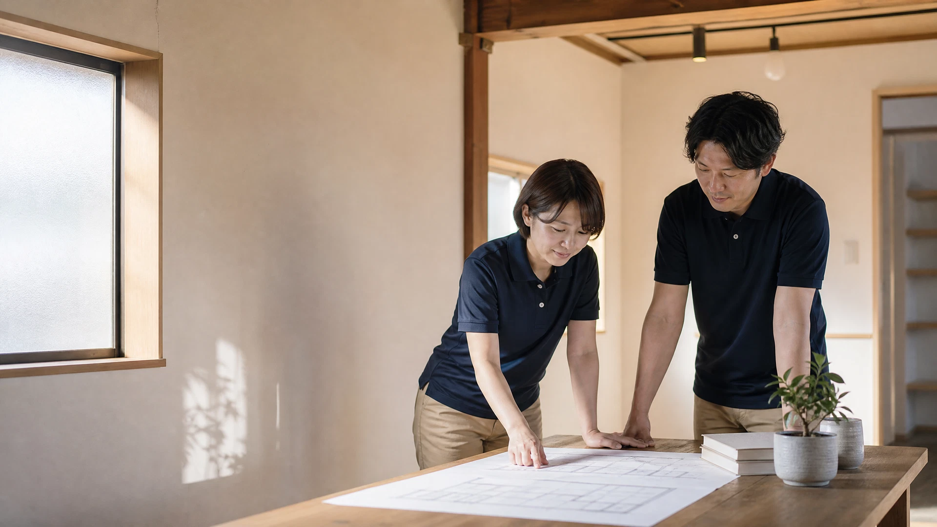 新しい居宅介護支援事業所の立ち上げを準備する二人のケア専門職